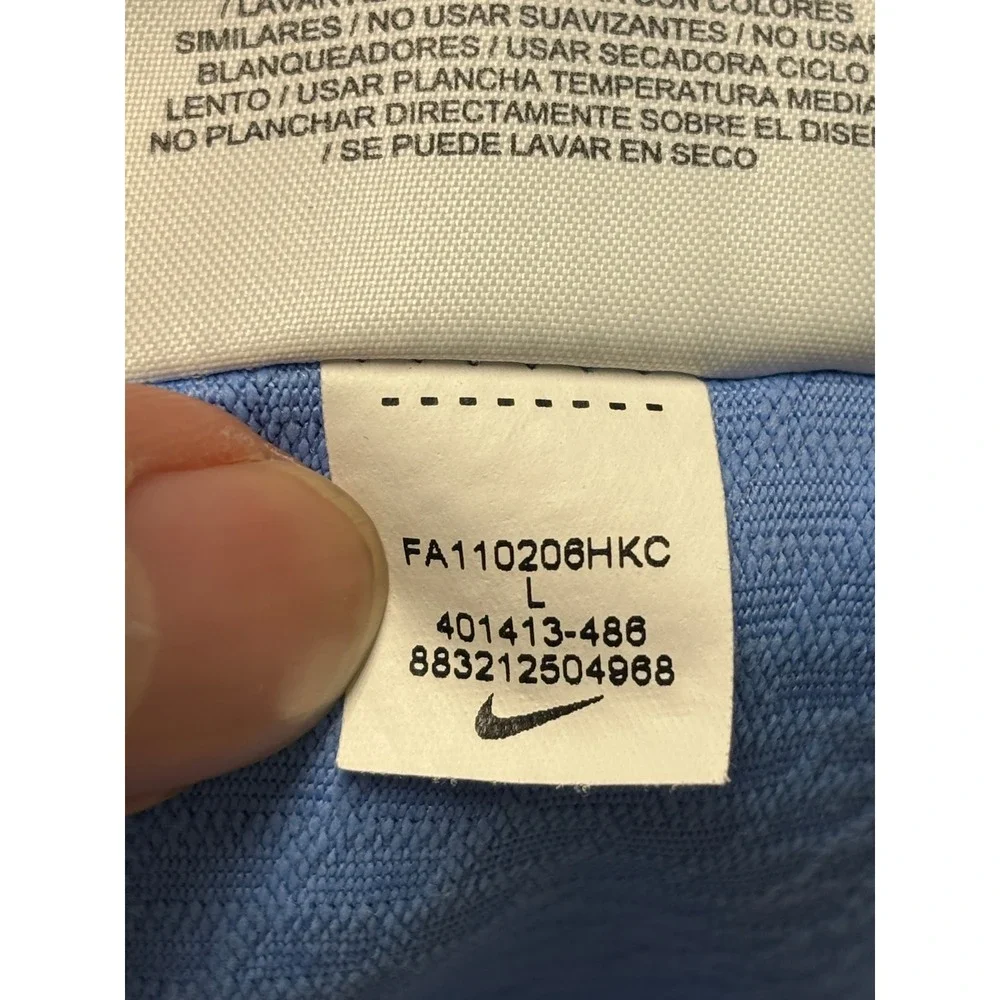 Nike Tiger Woods Collection Blue Diamond Polo Shingle Creek Golf Club Mens L